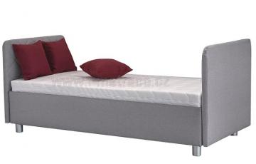 Čalouněná postel Fiona, Malmö new 83, 2x krátké čelo, s matrací a polštáři