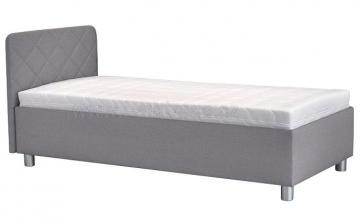 Čalouněná postel Fiona, Malmö new 83, 1x krátké čelo, s matrací