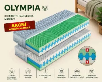 Komfortní partnerská matrace Olympia