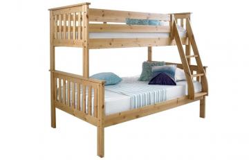Patrová rozložitelná postel Luini přírodní