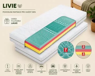 Luxusní sendvičová matrace Livie