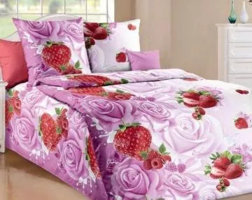 Bavlnn povleen Jahodov romance