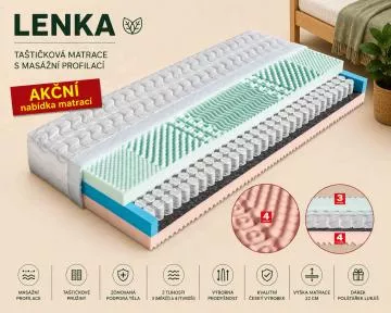 Luxusní taštičková matrace Lenka