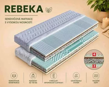 Výborná sendvičová matrace Rebeka
