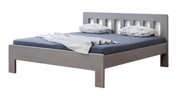 Dřevěná postel Ella dream 160 x 200 cm, masiv buk - šedá, oblé rohy