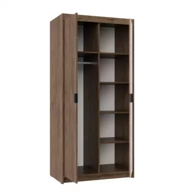 Skříň Enja 2D dub lefkas, vnitřní uspořádání