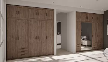 Skříň Enja 2D dub lefkas, v interiéru