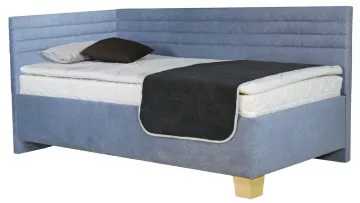 Jednolůžková čalouněná postel LIVA s čely