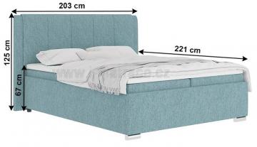 Čalouněná postel Lorea - rozměry 180cm