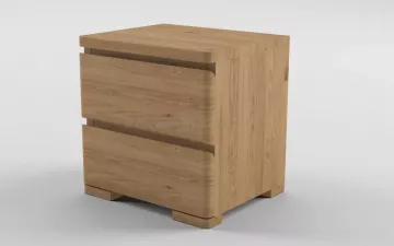 Populární noční stolek Lux se dvěma zásuvkami