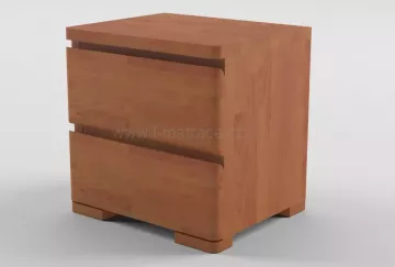 Populární noční stolek Lux se dvěma zásuvkami