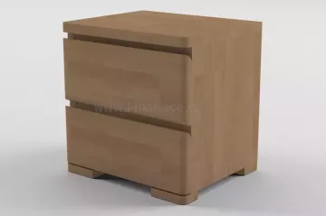 Populární noční stolek Lux se dvěma zásuvkami