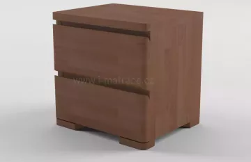 Populární noční stolek Lux se dvěma zásuvkami