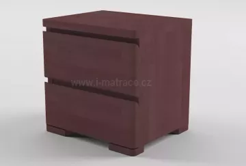 Populární noční stolek Lux se dvěma zásuvkami