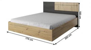 Dřevěná postel Bafra