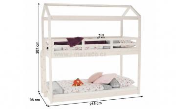 Montessori patrová postel Zefire