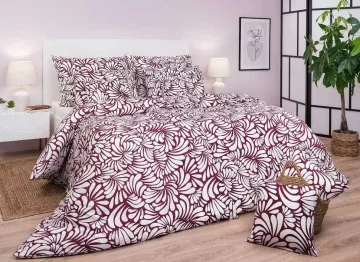 Bavlněné povlečení Iluze bordó