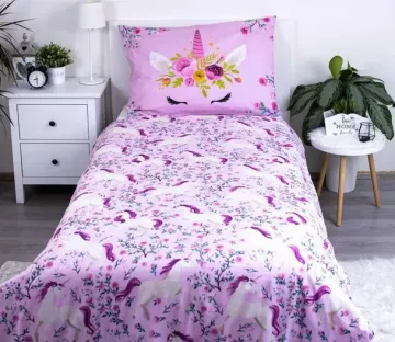 Bavlněné povlečení Jednorožec flowers