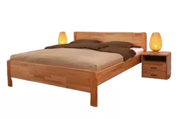Dřevěná postel Sofi oblé rohy