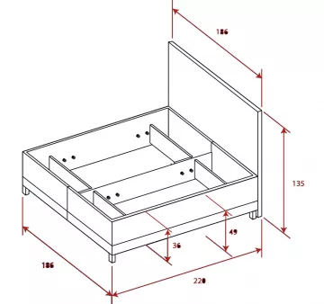 Elegantní postel Venuše