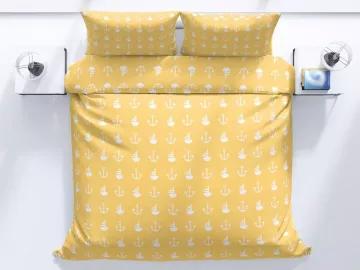 Bavln�n� povle�en� �lut� kotva