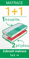 Partnerské matrace v akci 1 1 zdarma
