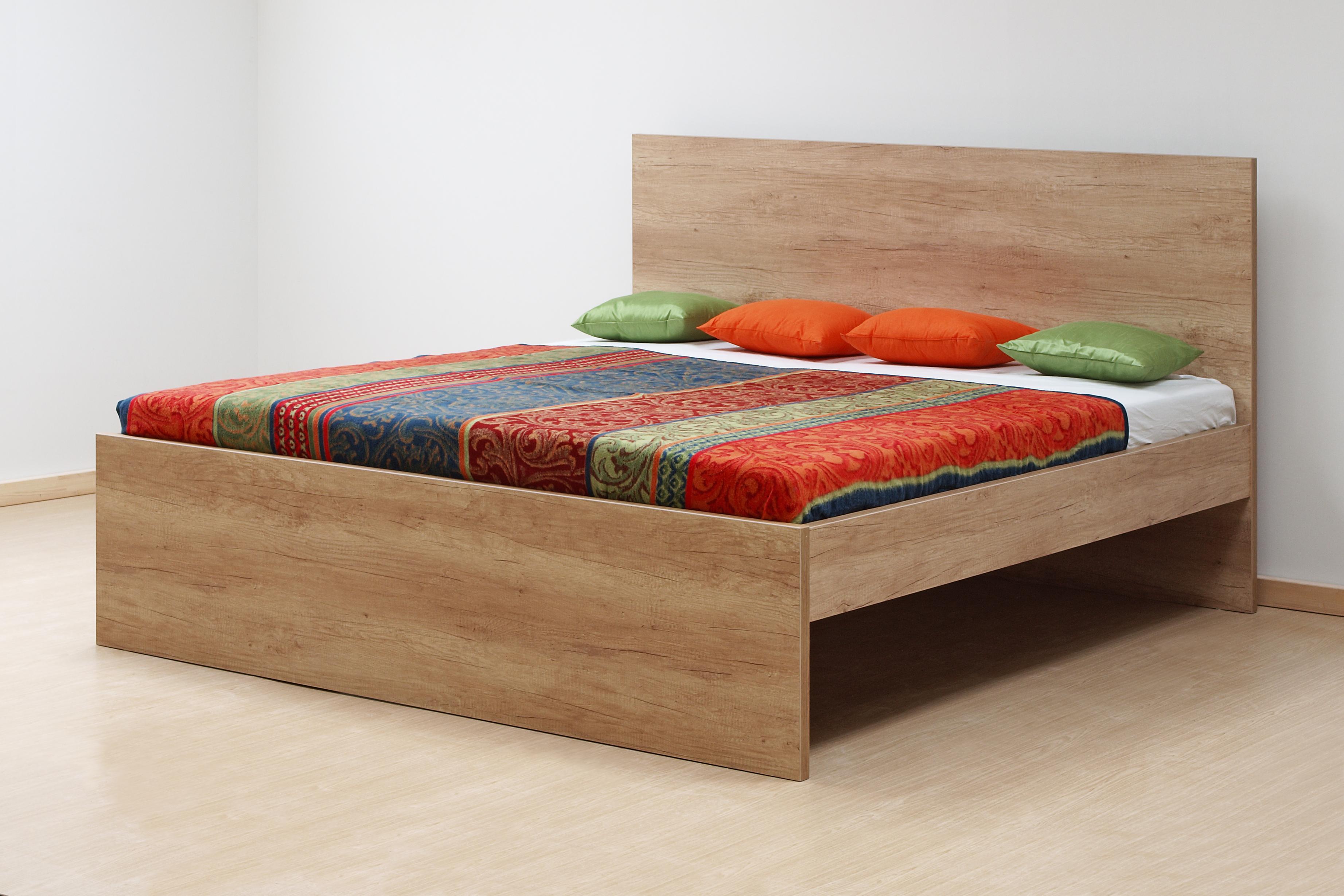 Dřevěná postel Bruno 105 dub nebraska